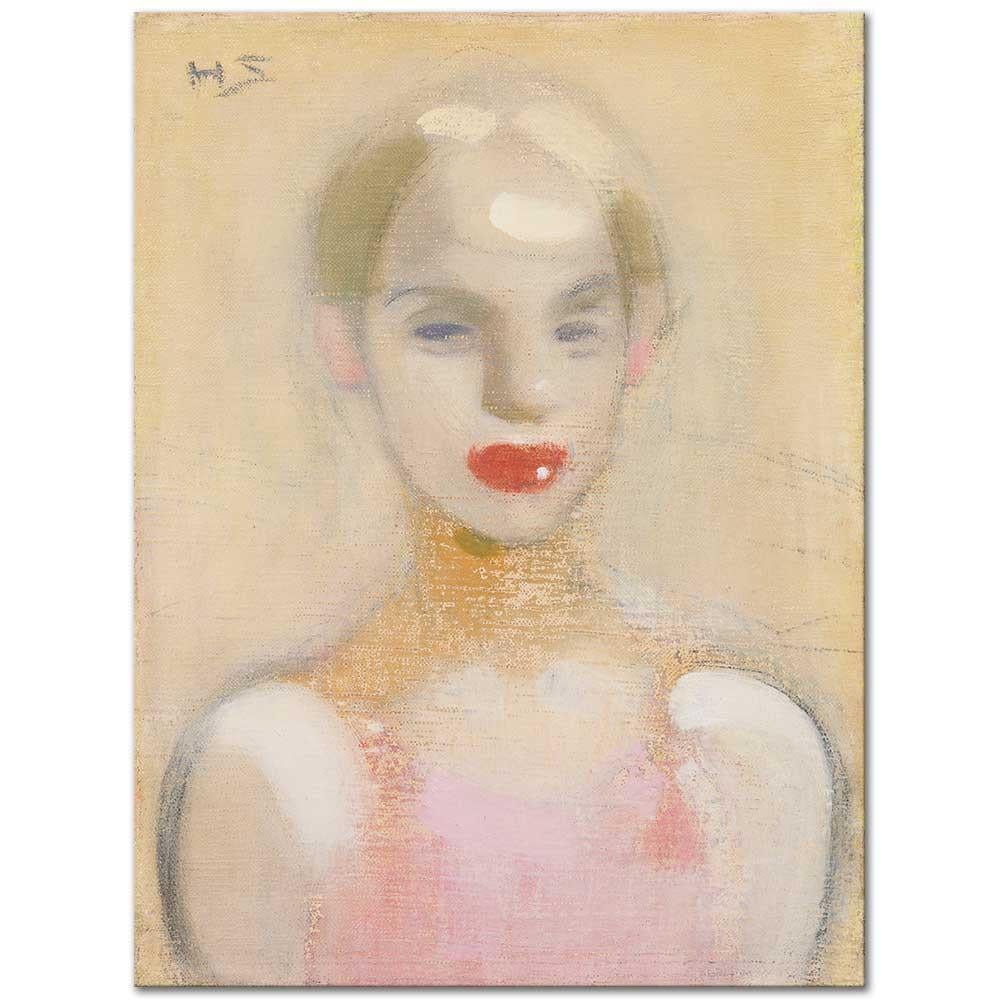 Helene Schjerfbeck Sirk Kızı Kanvas Tablo