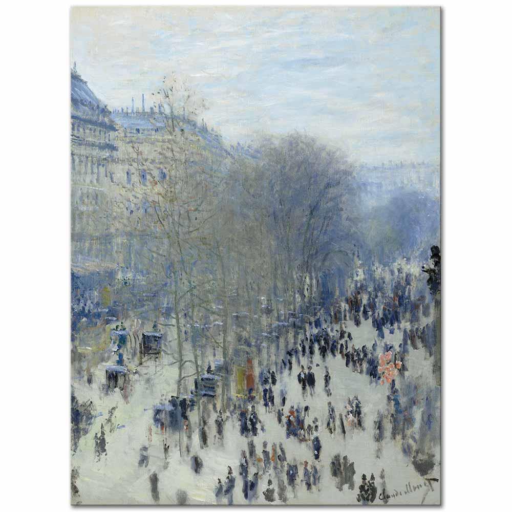 Claude Monet Capucines Bulvarı Paris Kanvas Tablo
