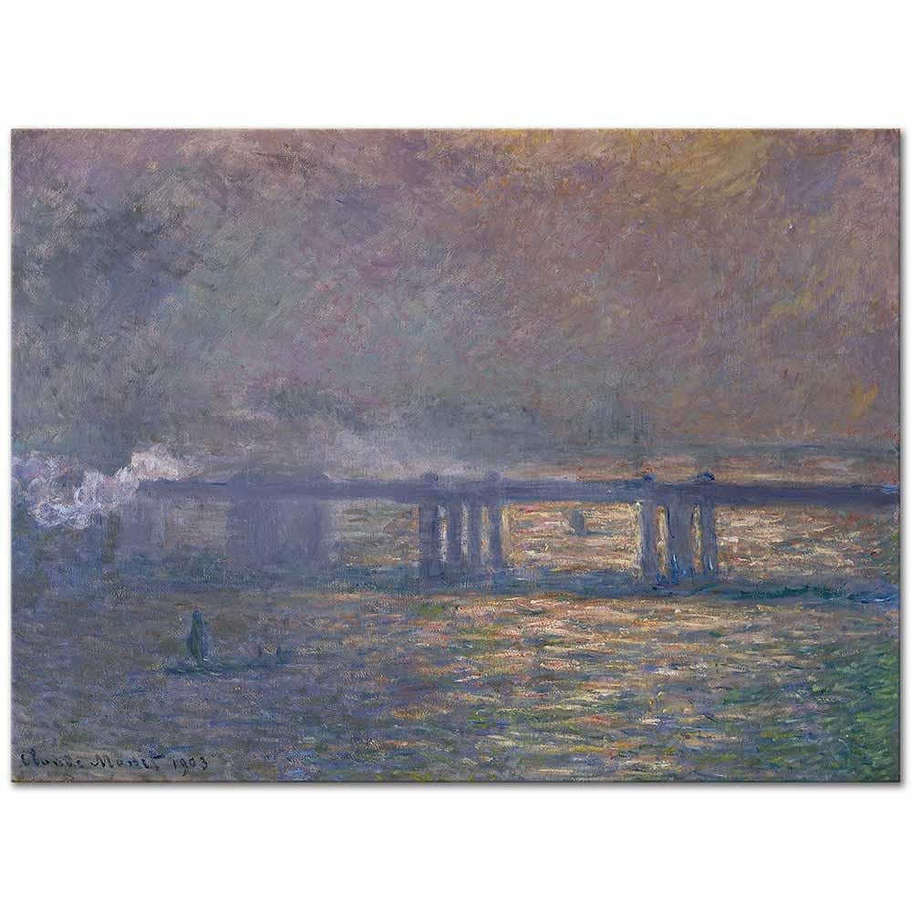 Claude Monet Charing Köprüsü Kanvas Tablo