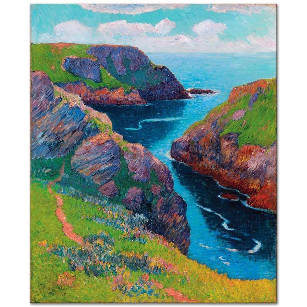 Henry Moret Brittany'de Koy Kanvas Tablo