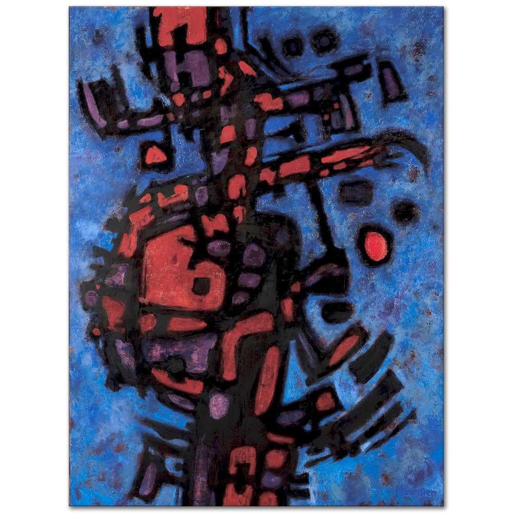 Alfred Manessier Kompozisyon Kanvas Tablo