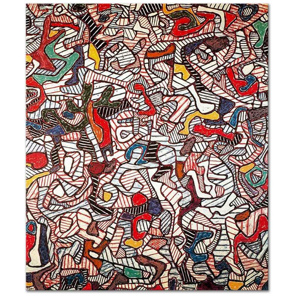 Jean Dubuffet Kompozisyon Kanvas Tablo