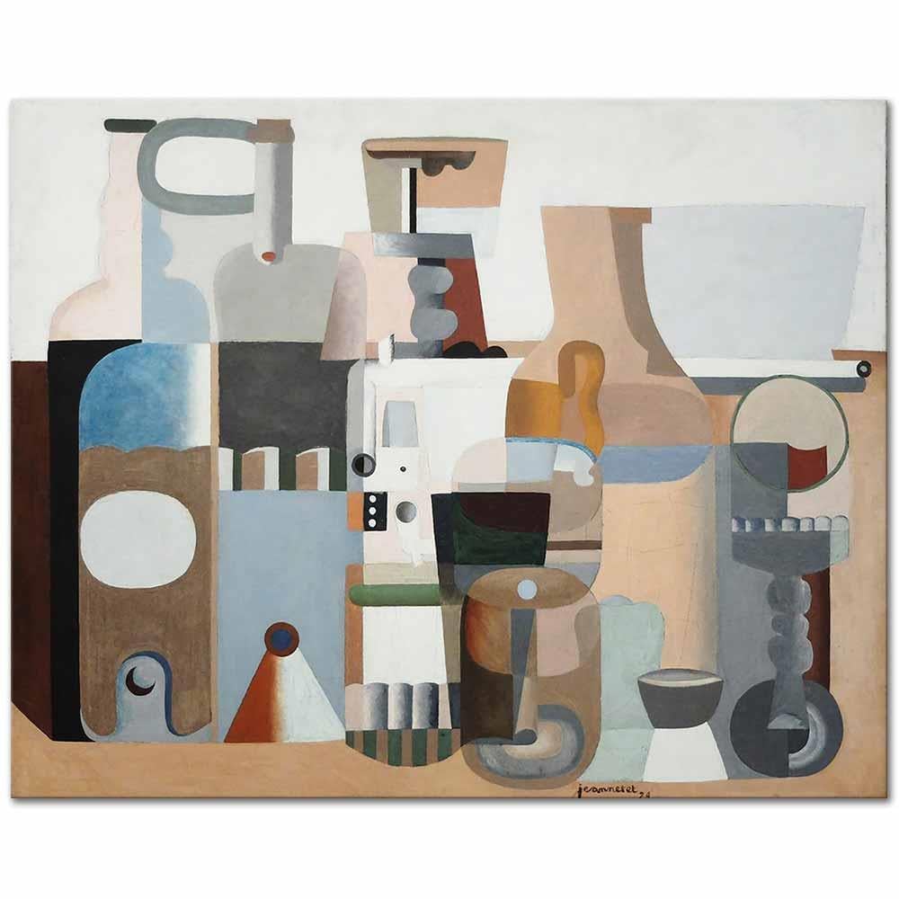 Le Corbusier Kompozisyon Kanvas Tablo