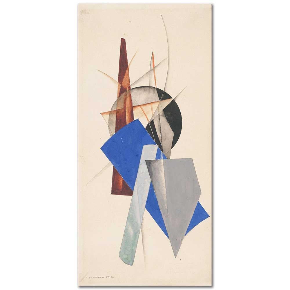 Alexander Rodchenko Kompozisyon 02 Kanvas Tablo