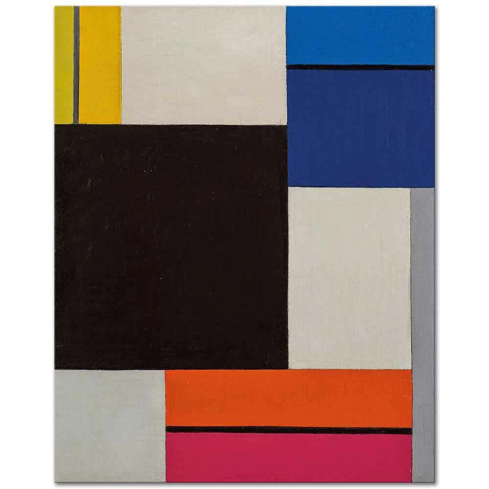 Theo van Doesburg Kompozisyon XXI Kanvas Tablo