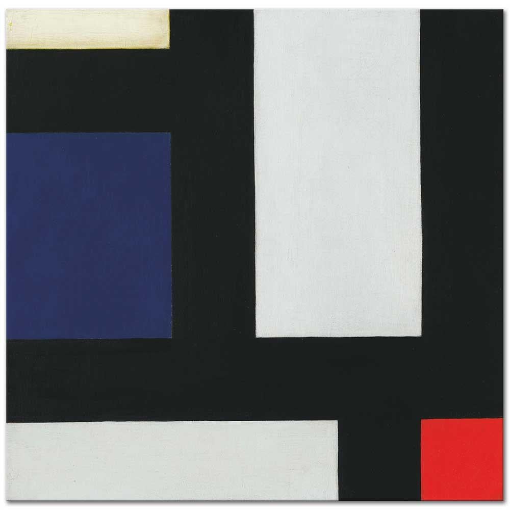 Theo van Doesburg Kontra Kompozisyon IV Kanvas Tablo