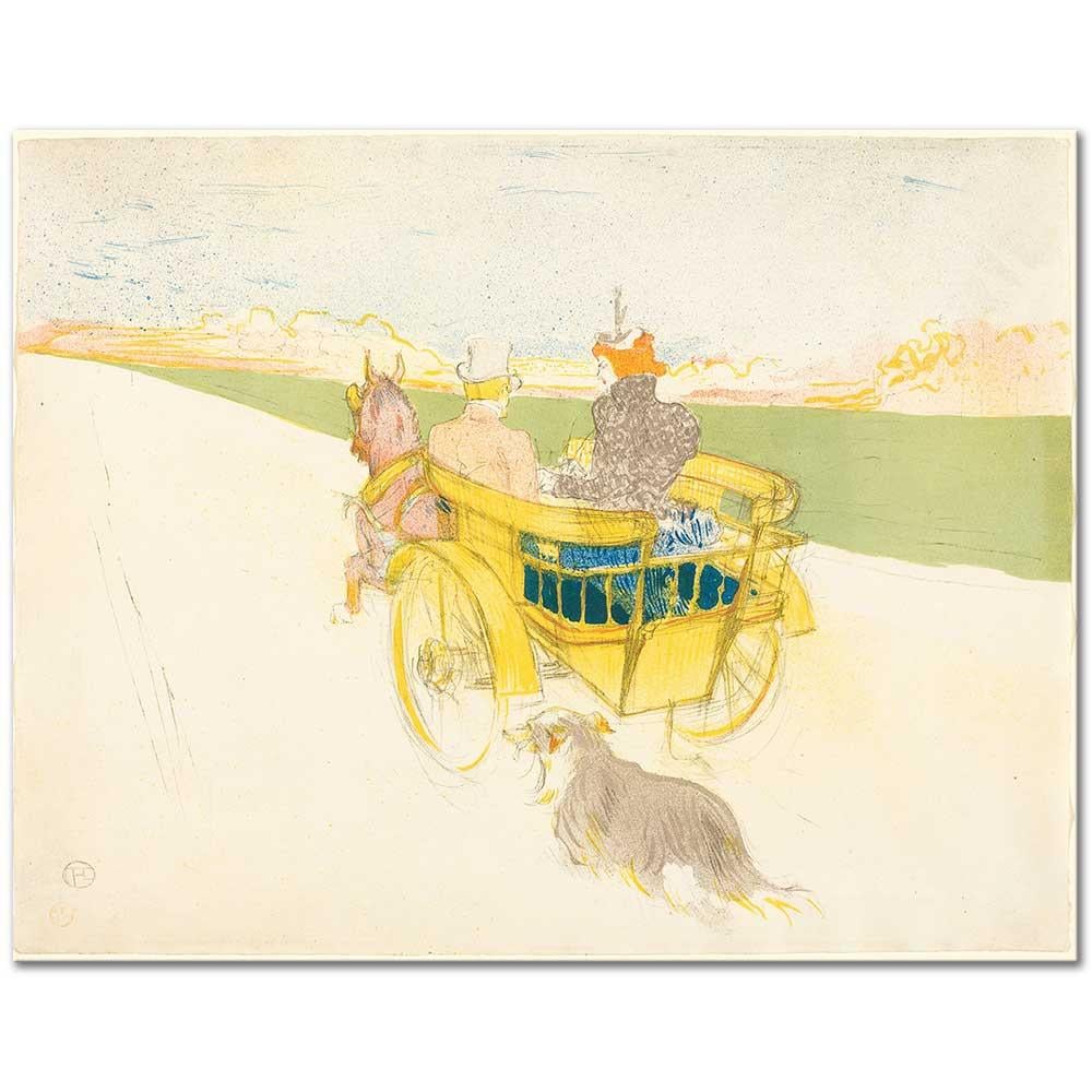 Henri de Toulouse-Lautrec Ülke Gezisi Kanvas Tablo