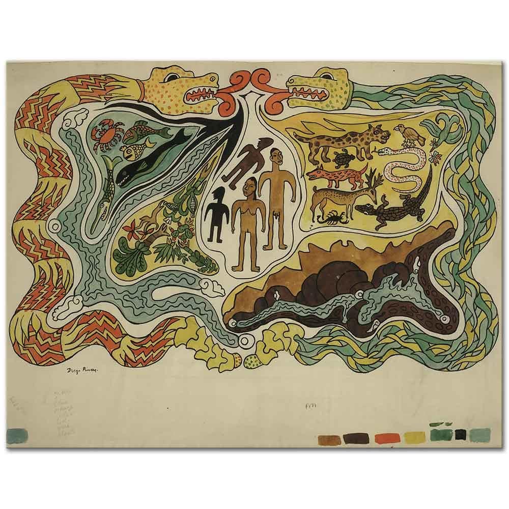 Diego Rivera Yaratılış Kanvas Tablo