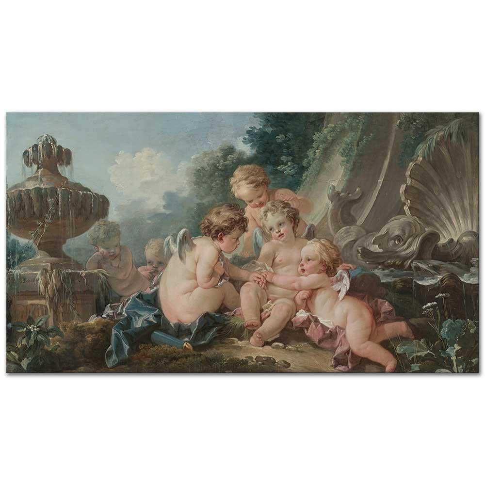 François Boucher Komplo Kuran Aşk Tanrıları Kanvas Tablo