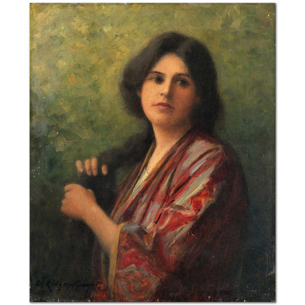 Daniel Ridgway Knight Düşünceler Arasında Kayboluş Kanvas Tablo