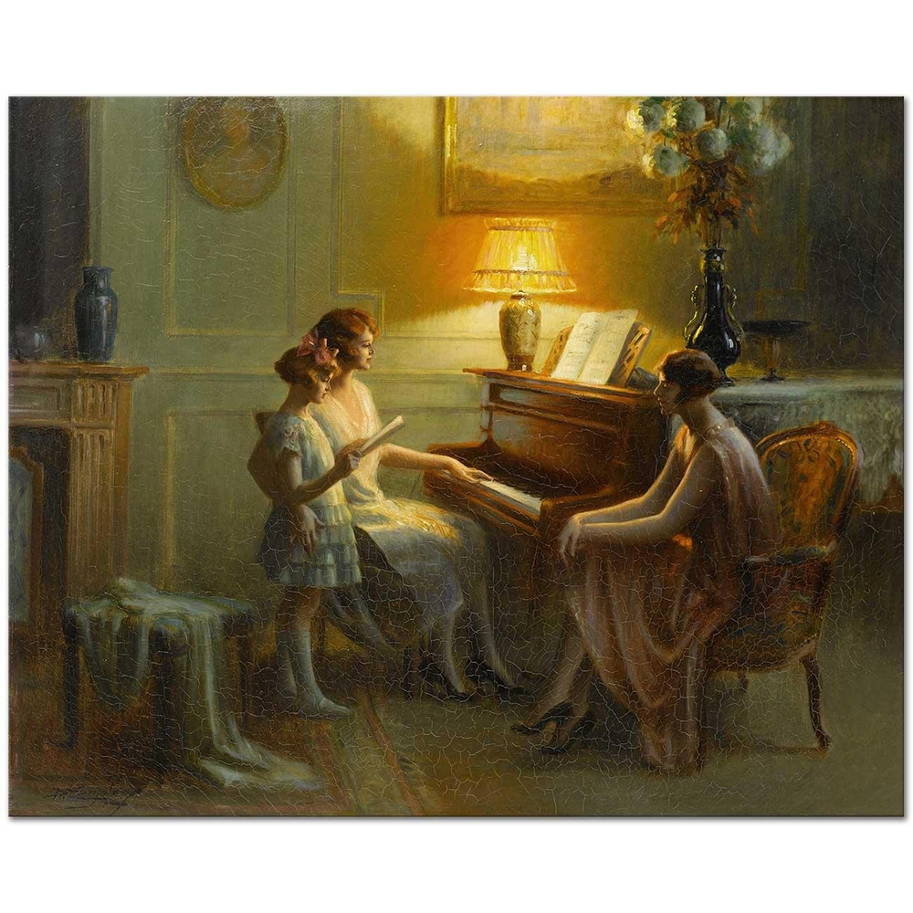 Delphin Enjolras By the Piano Art Print