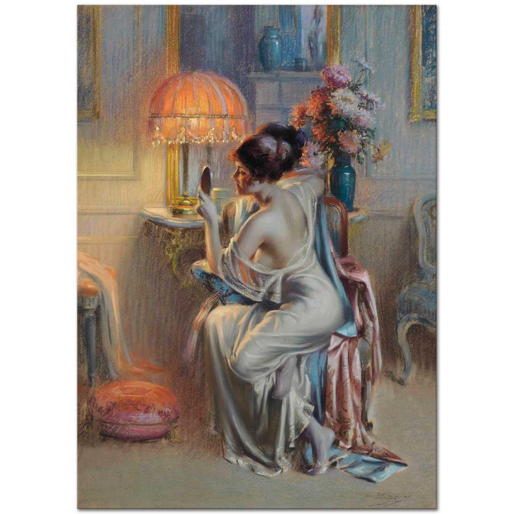 Delphin Enjolras Aynaya Bakış Kanvas Tablo