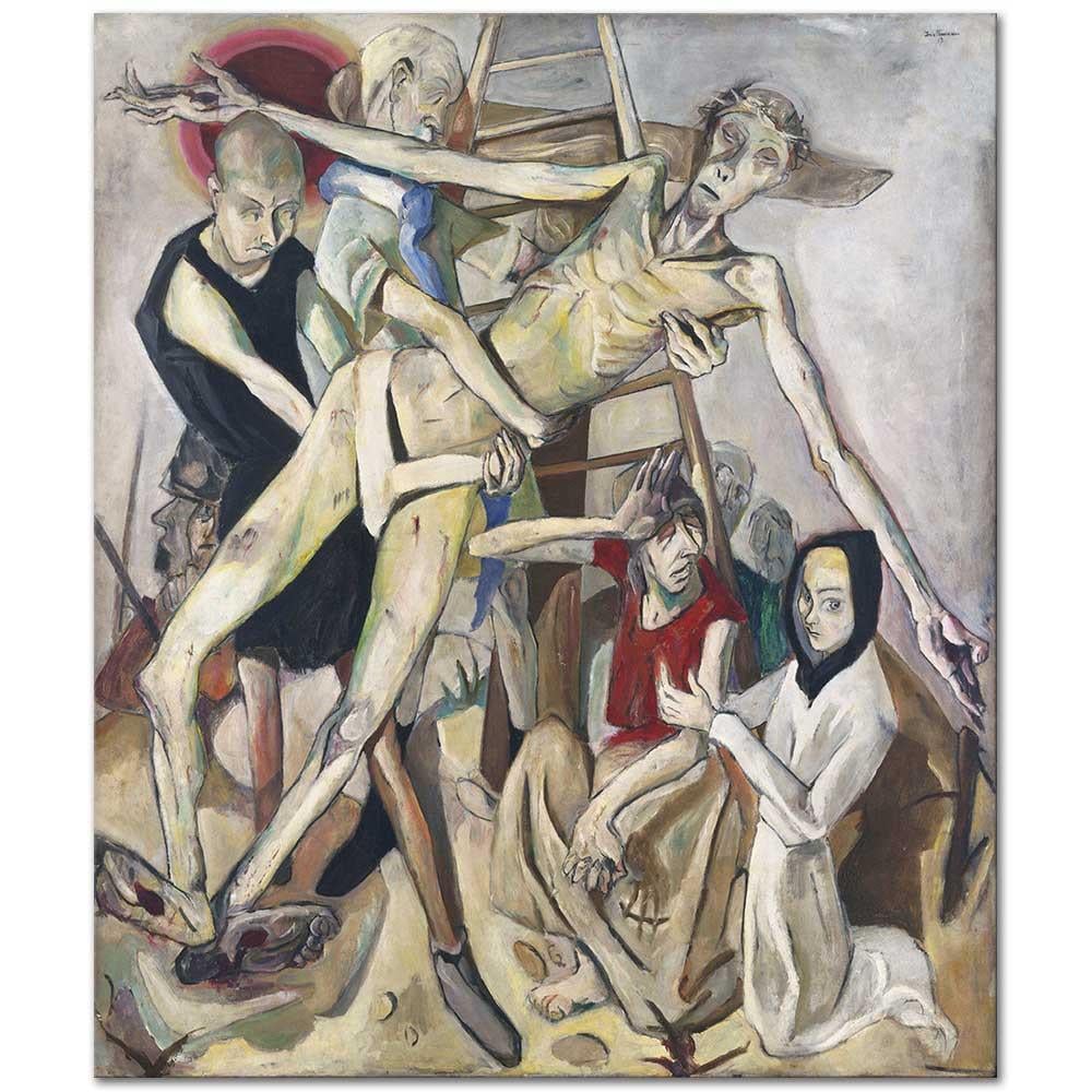Max Beckmann Çarmıhtan İndiriliş Kanvas Tablo