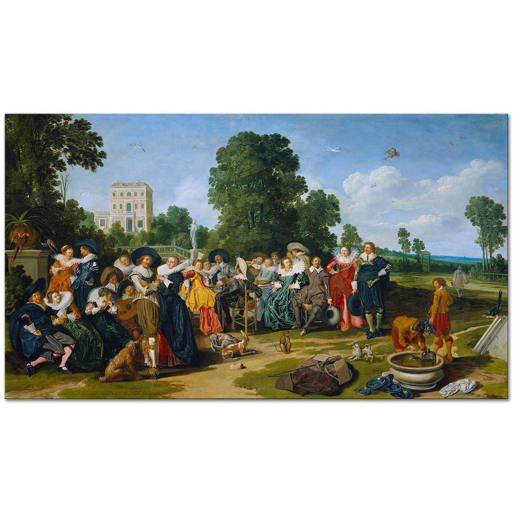 Dirck Hals Kır Bayramı Kanvas Tablo