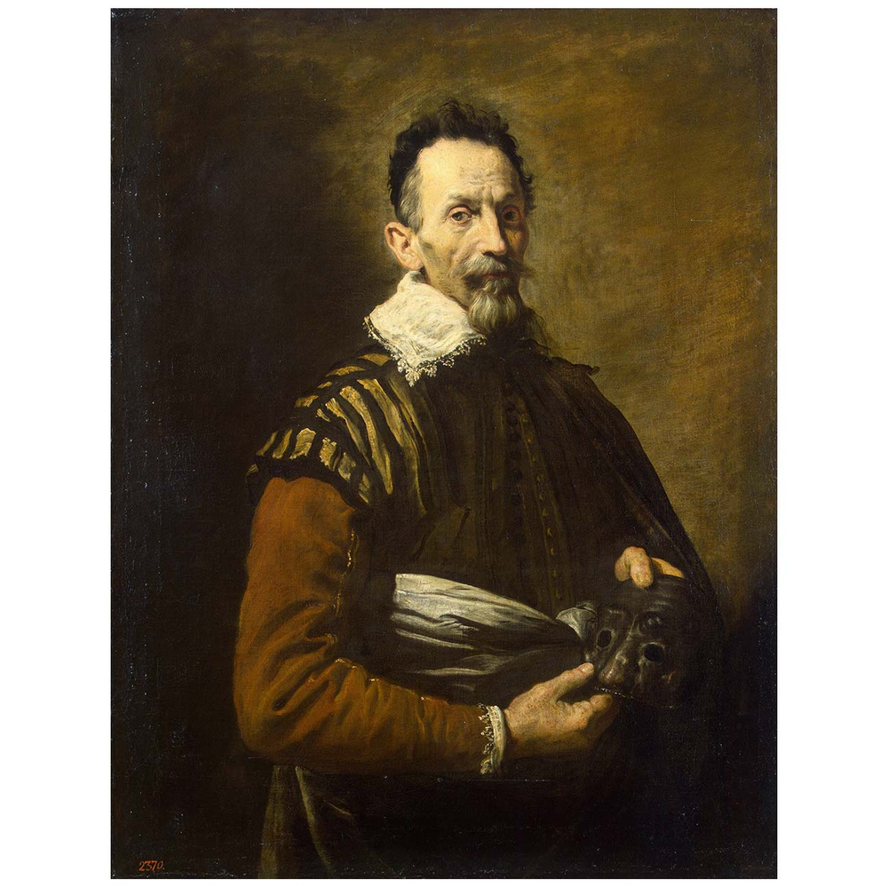 Domenico Fetti Portrait of an Actor Art Print