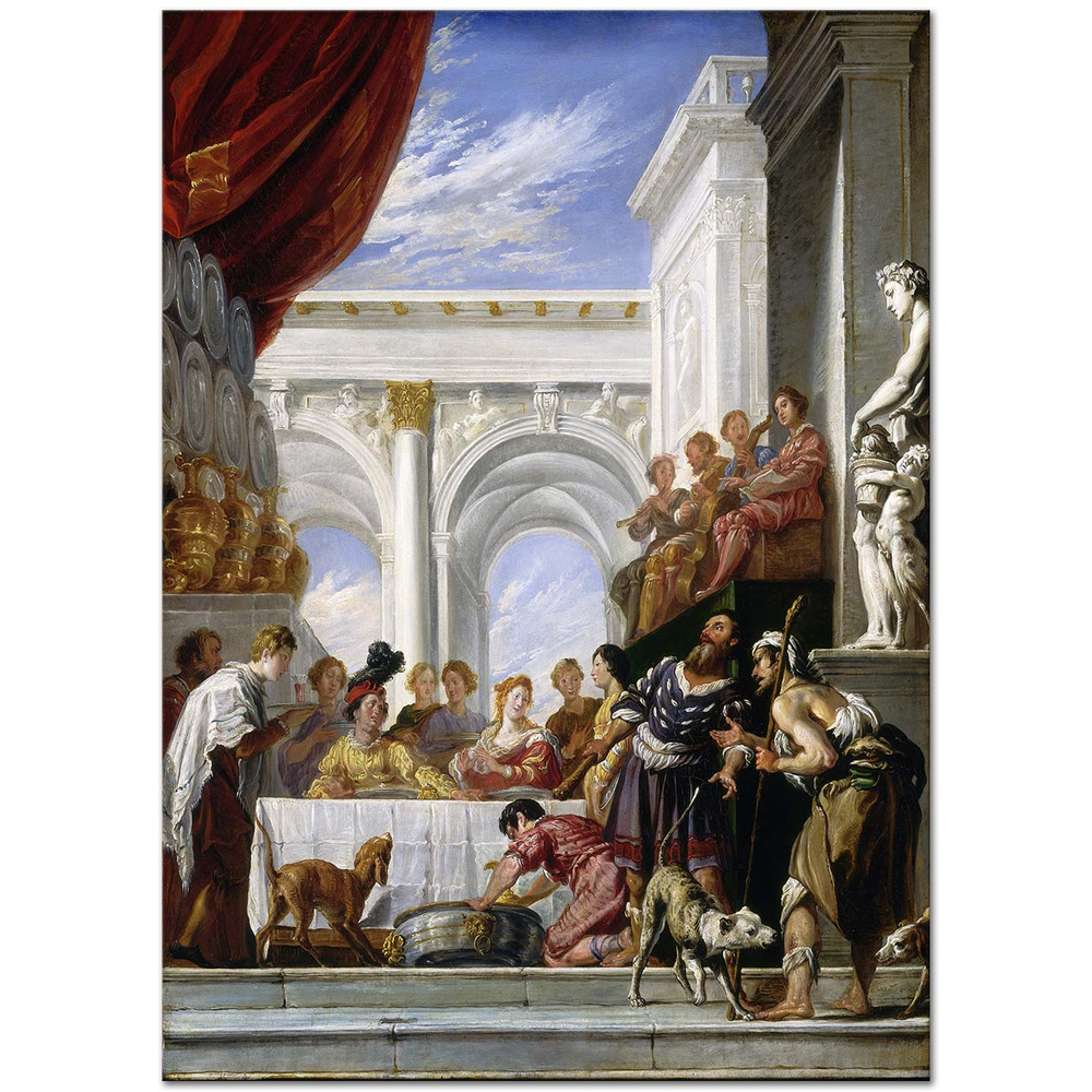 Domenico Fetti The Parable of Lazarus and the Rich Man Art Print