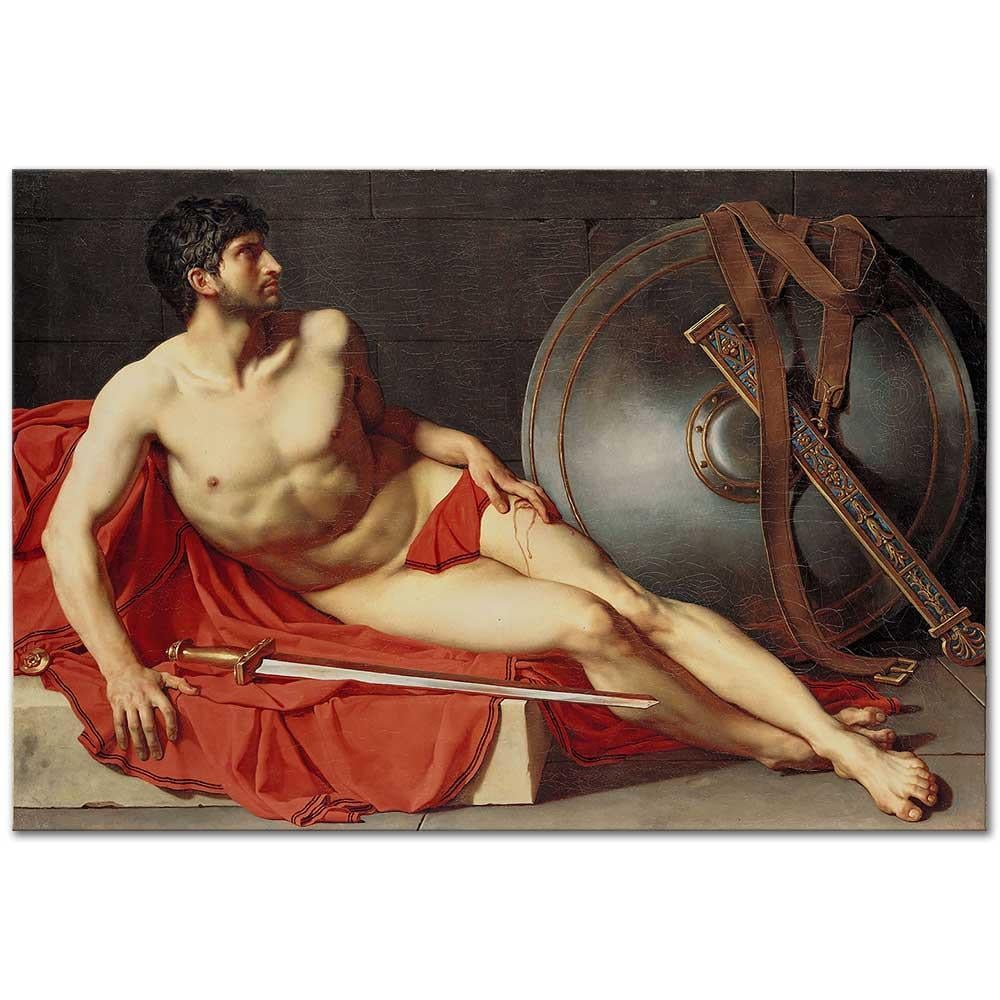 Jean Germain Drouais Yaralı Roma Askeri Kanvas Tablo