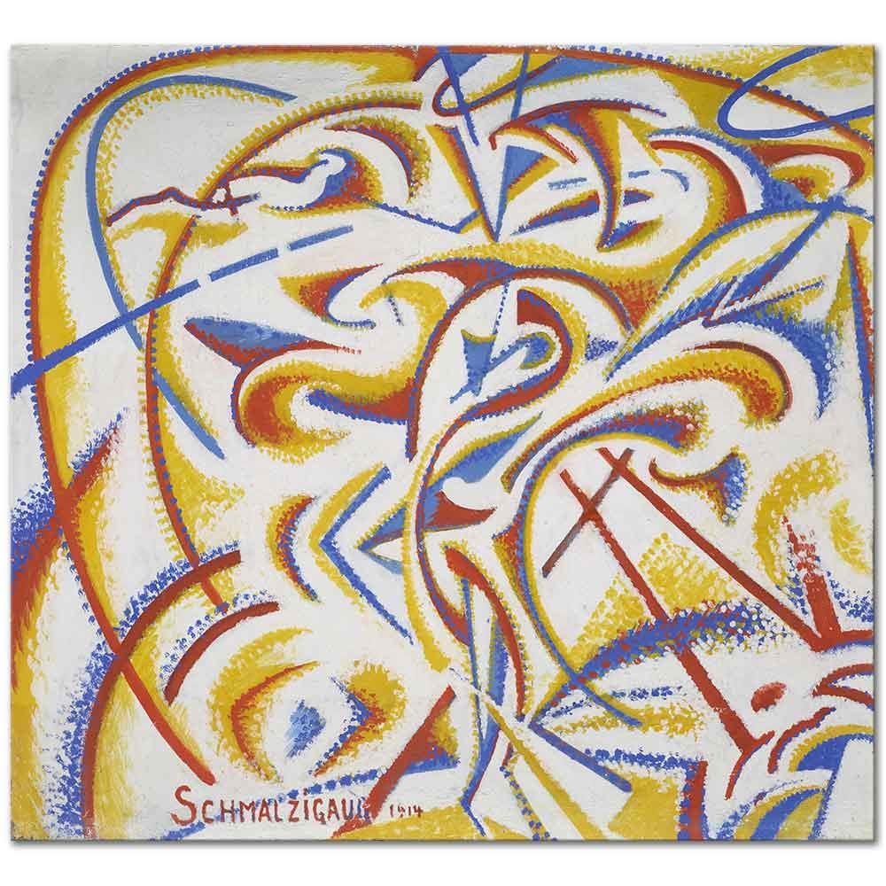 Jules Schmalzigaug Bir Dansçının Hareketinin Dinamik İfadesi Kanvas Tablo