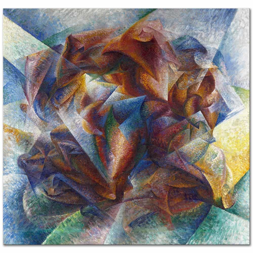 Umberto Boccioni Futbolcunun Dinamizmi Kanvas Tablo