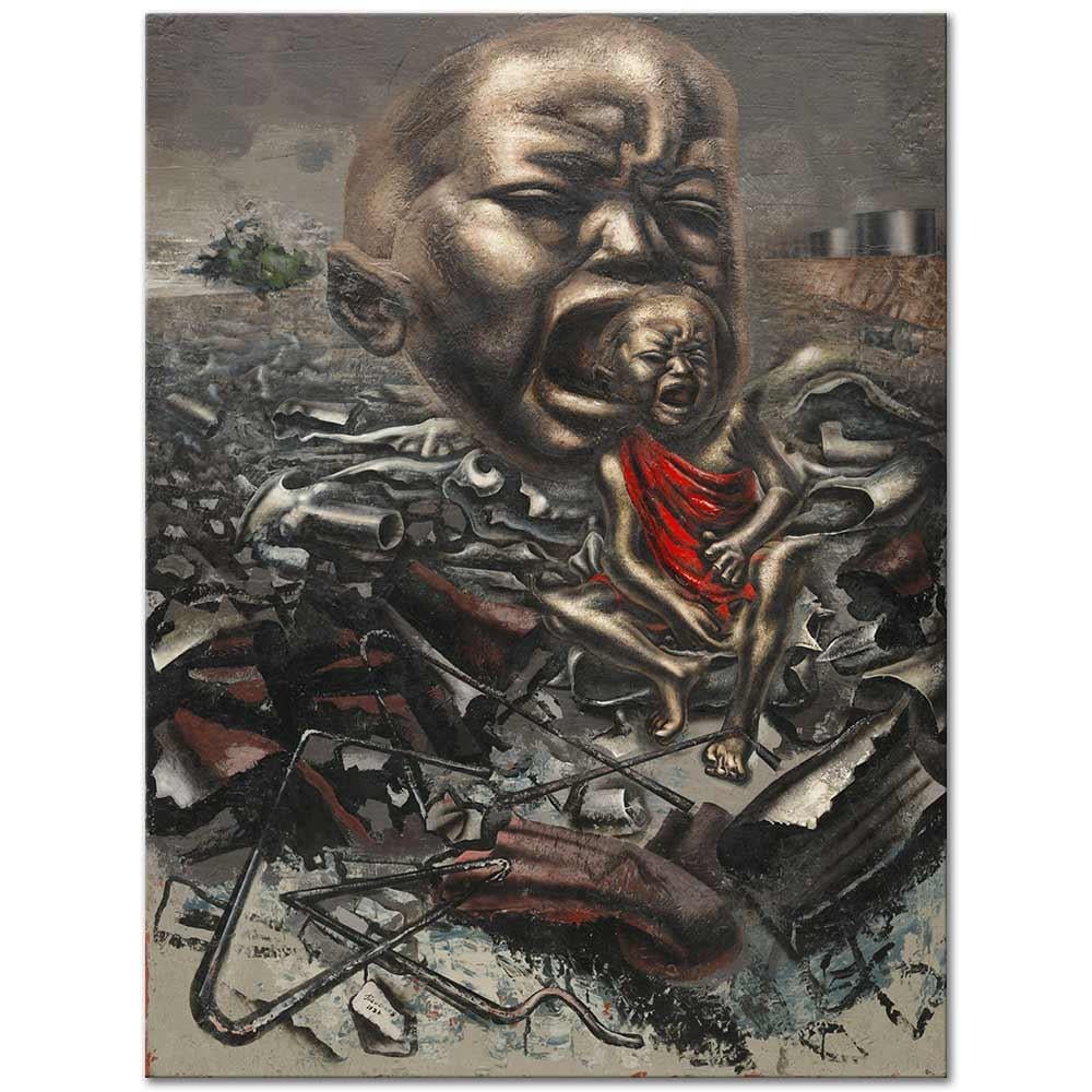David Alfaro Siqueiros Çığlığın Yankısı Kanvas Tablo