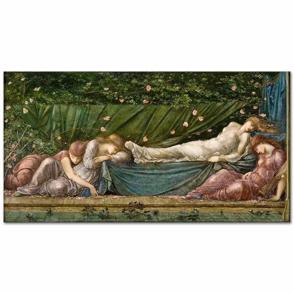 Edward Burne Jones Uyuyan Güzel Kanvas Tablo