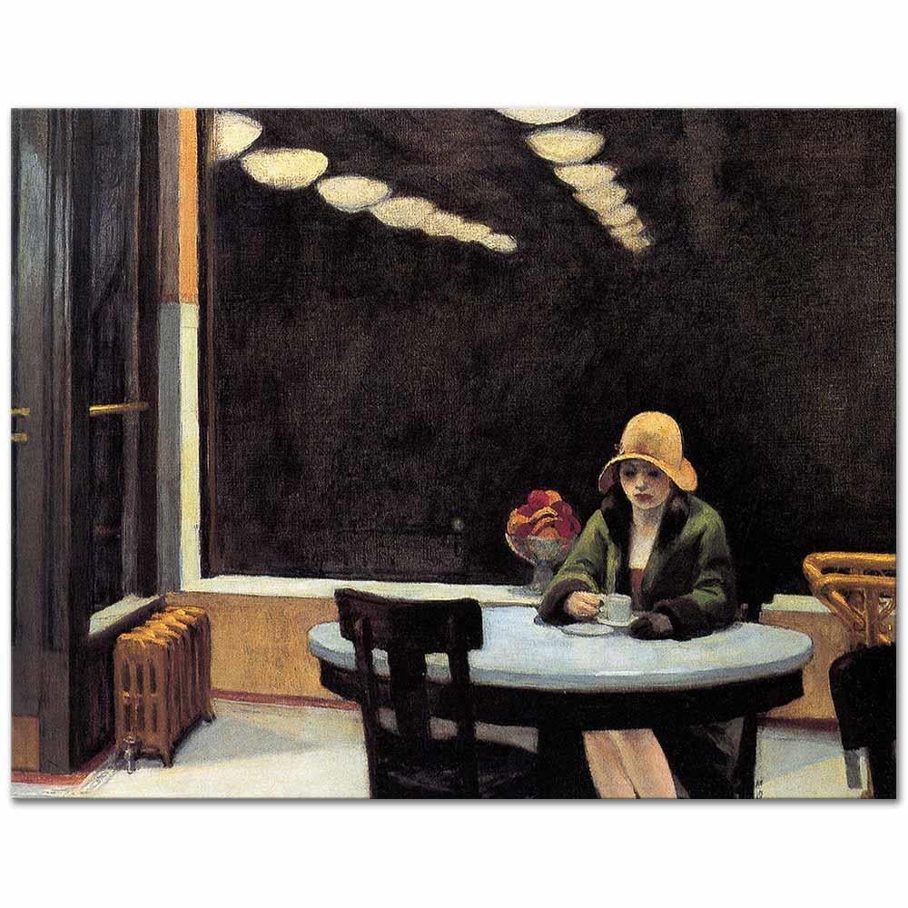 Edward Hopper Otomat Kanvas Tablo