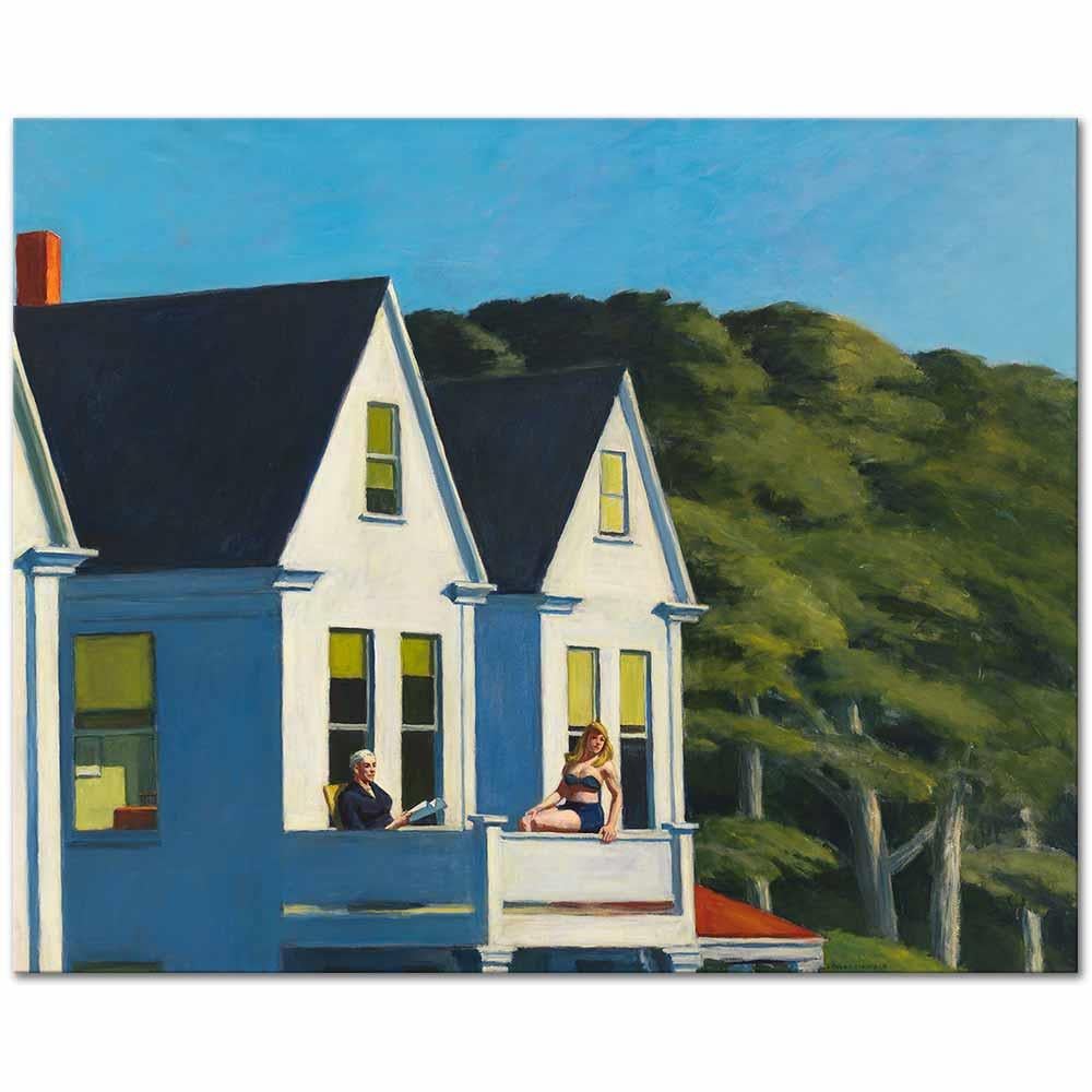 Edward Hopper İkinci Öykü Güneş Işığı Kanvas Tablo