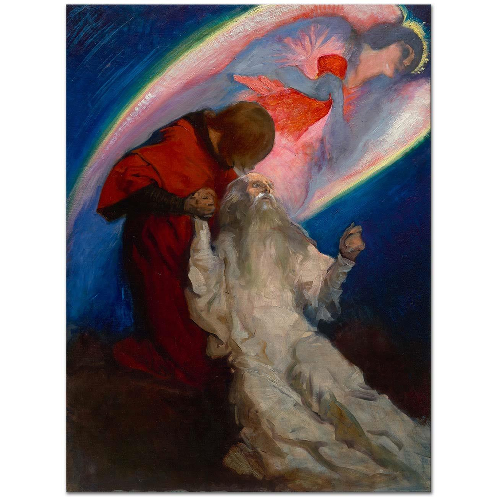 Edwin Austin Abbey Amfortas Etüdü, Parsifal Operasından Kanvas Tablo