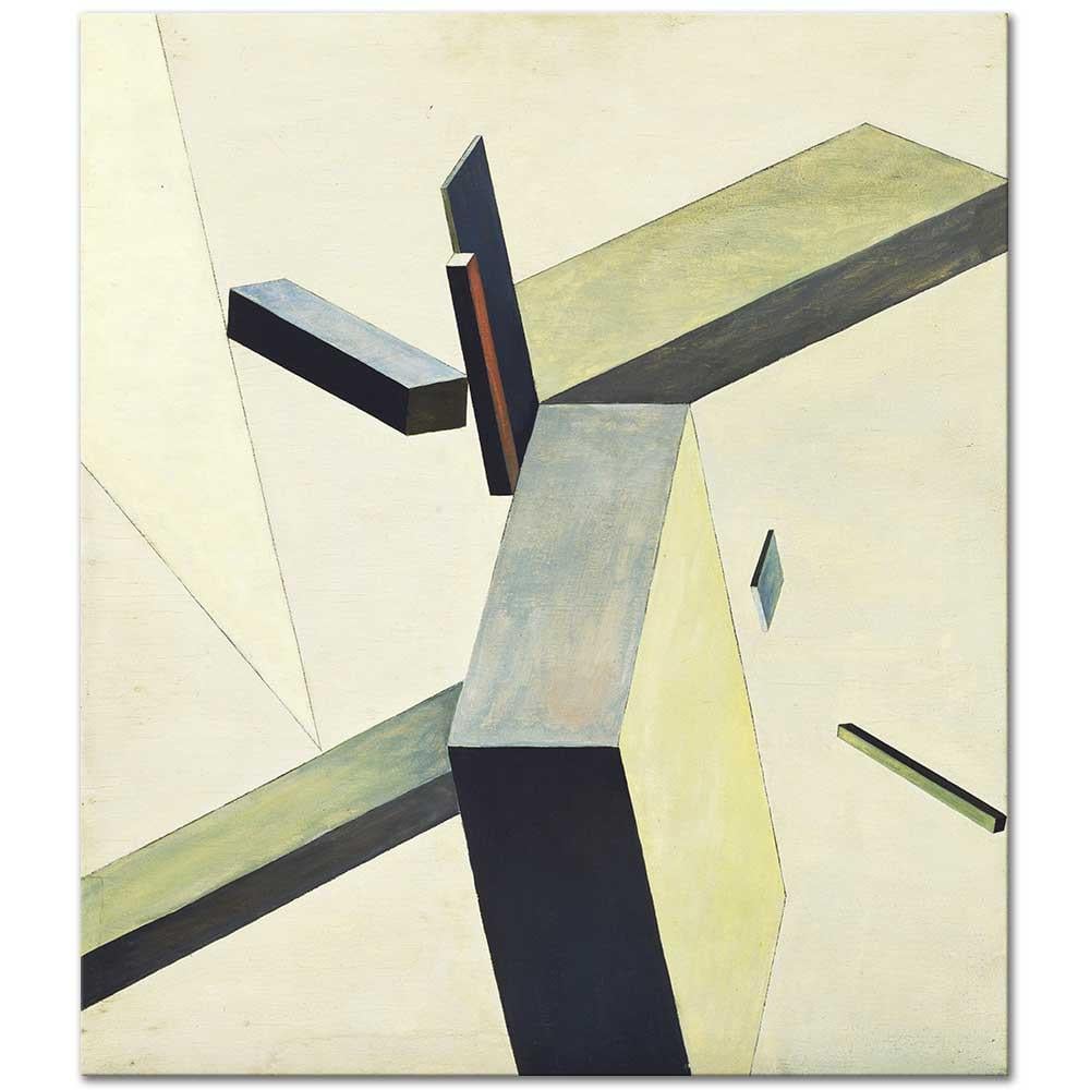 El Lissitzky Kompozisyon 02 Kanvas Tablo