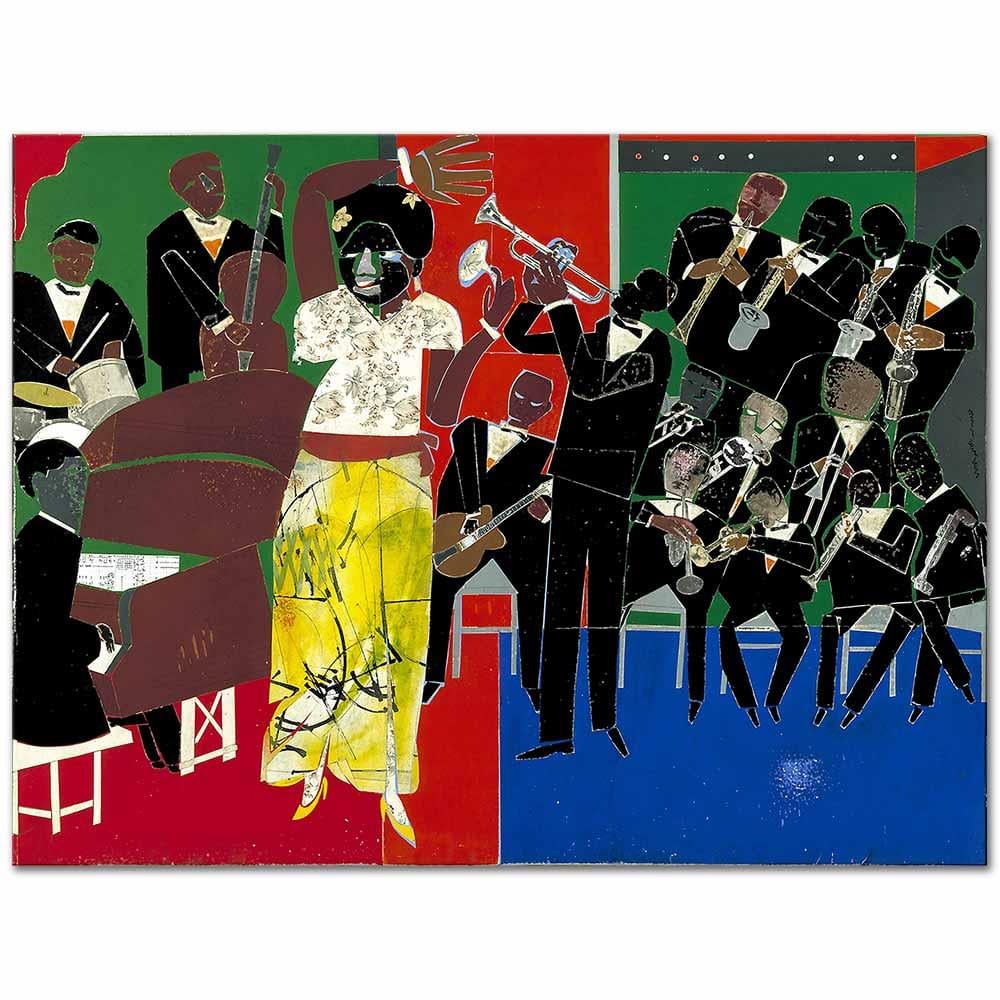 Romare Bearden Blues İmparatoriçesi Kanvas Tablo