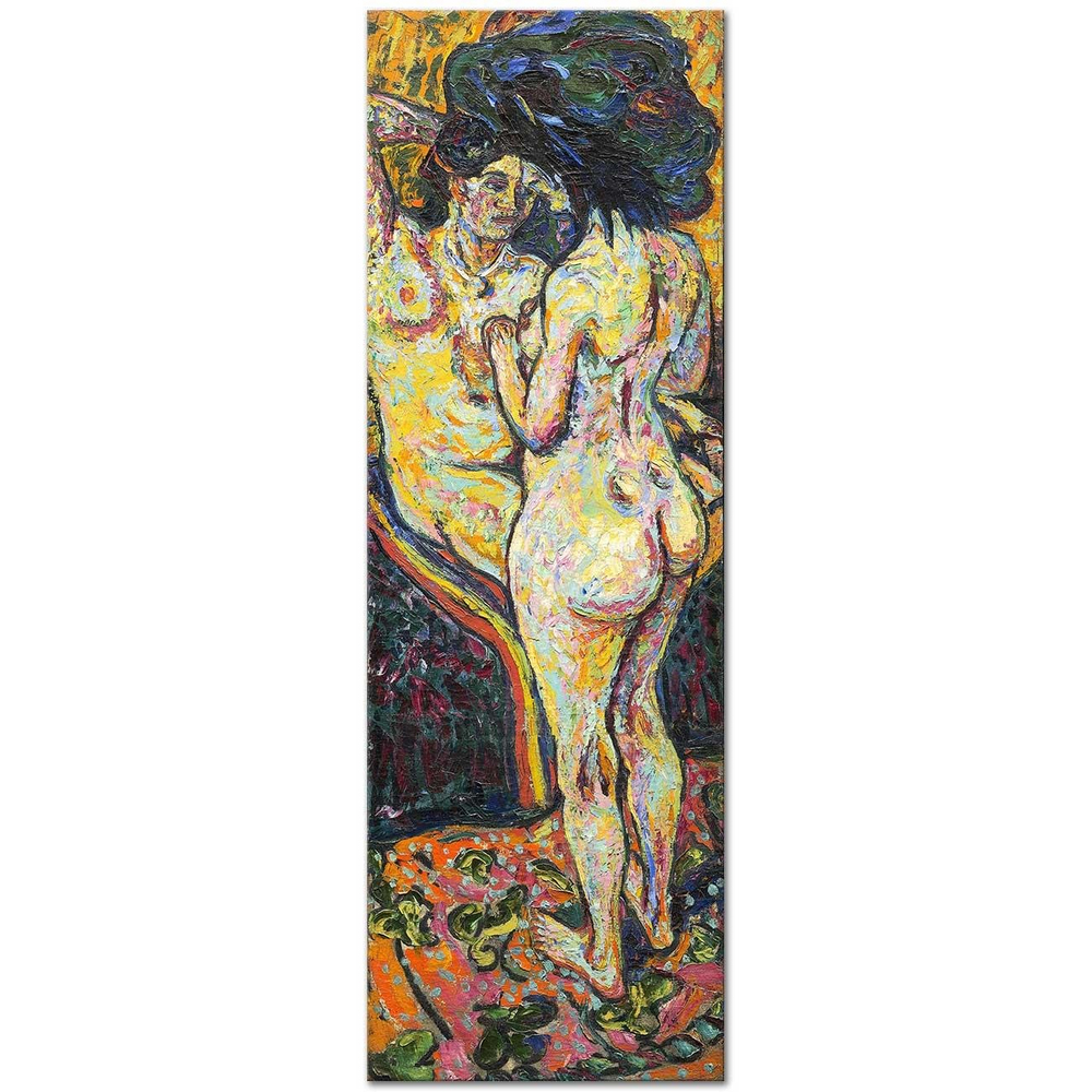 Ernst Ludwig Kirchner İki Nü Kanvas Tablo