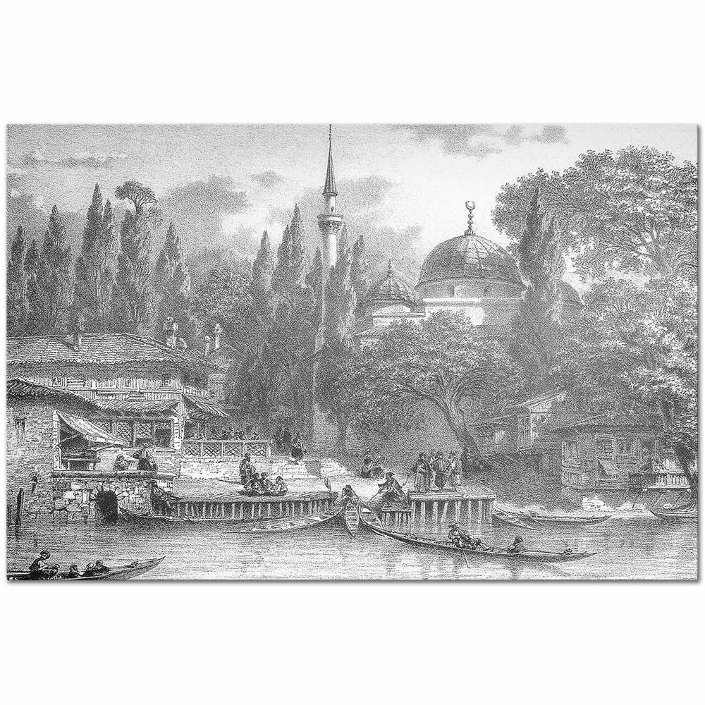 Eugene Flandin Beşiktaş Kanvas Tablo