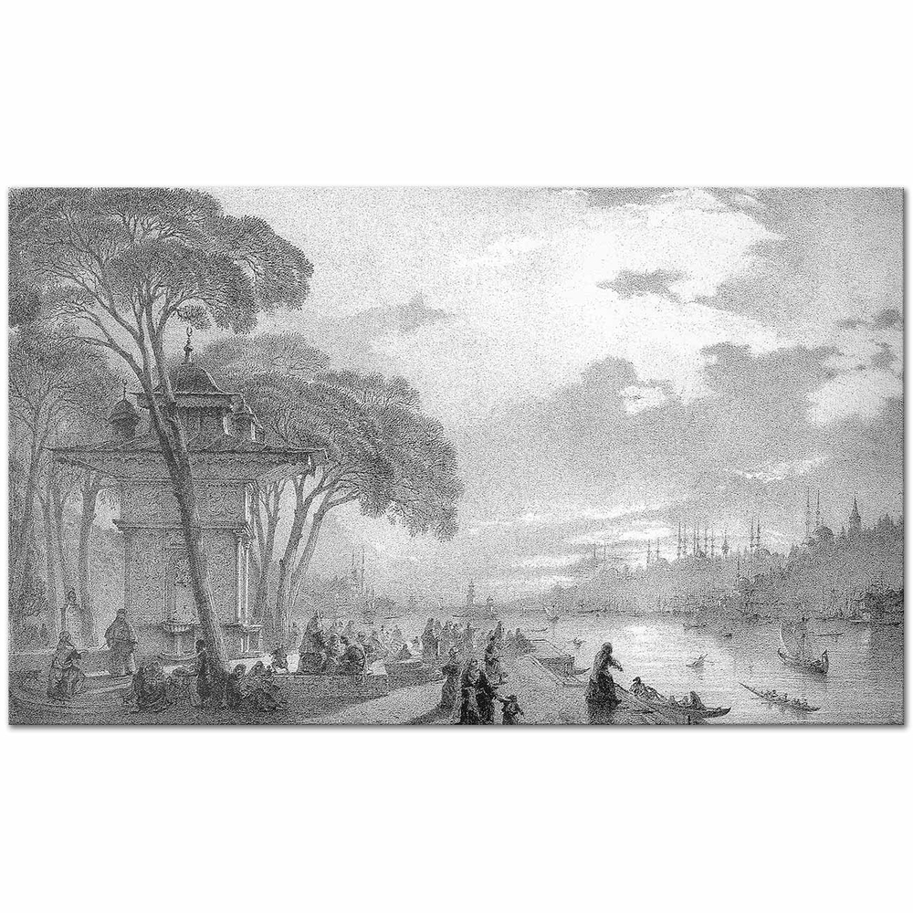 Eugene Flandin Küçüksu Kanvas Tablo