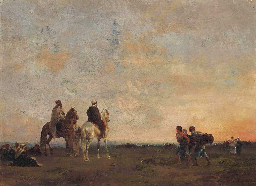 Eugene Fromentin In The Desert Art Print
