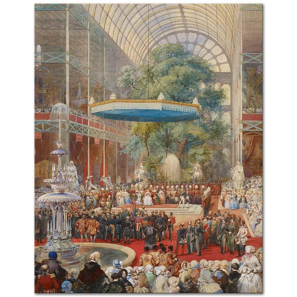 Eugene Louis Lami Büyük Fuar Açılışı Kanvas Tablo