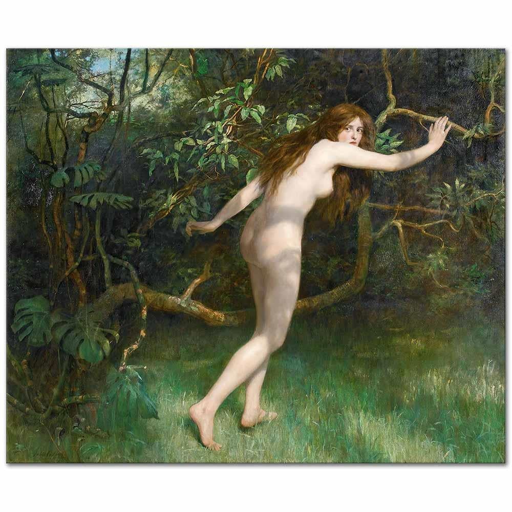 John Collier Havva Kanvas Tablo