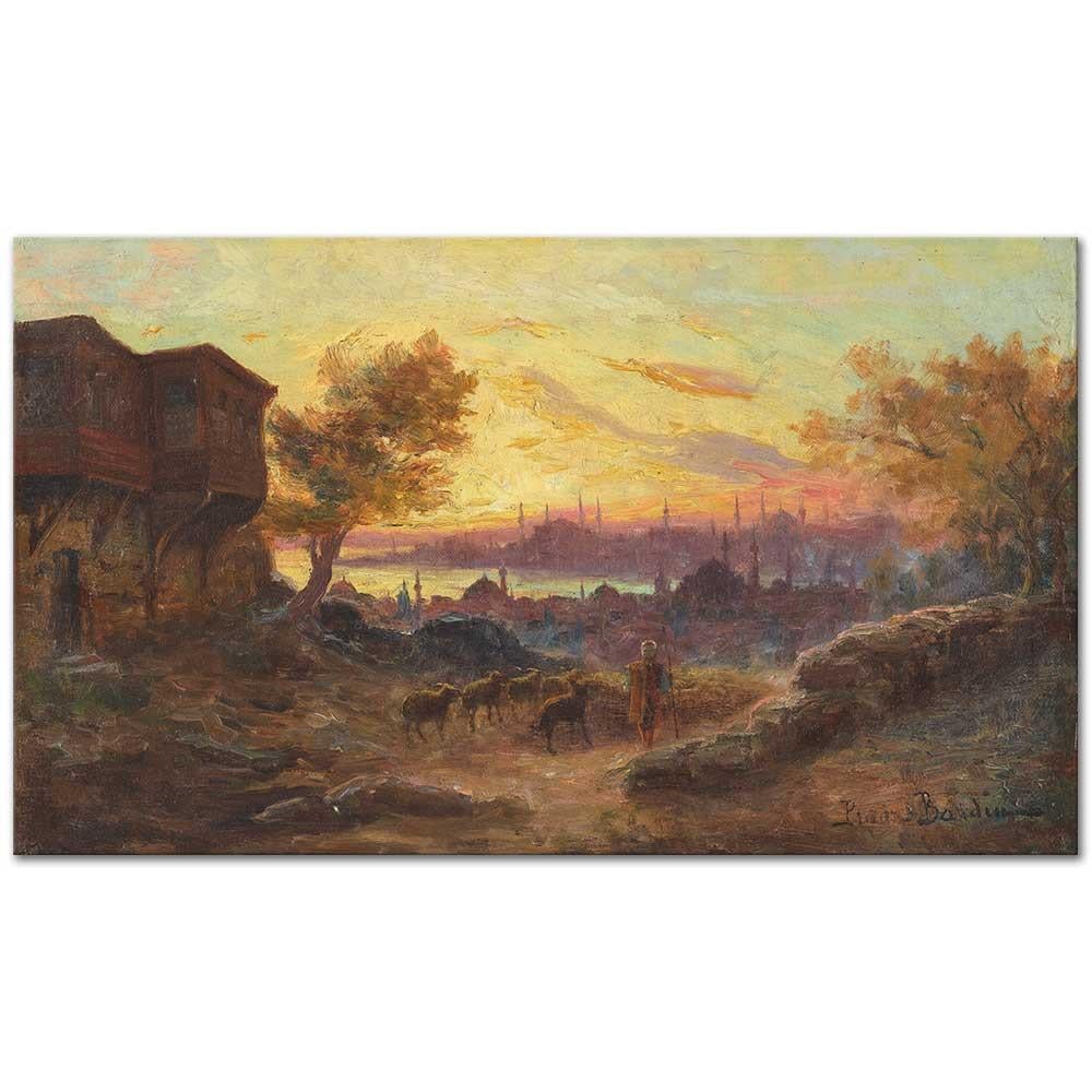 François Prieur Bardin İstanbul Akşamı Kanvas Tablo