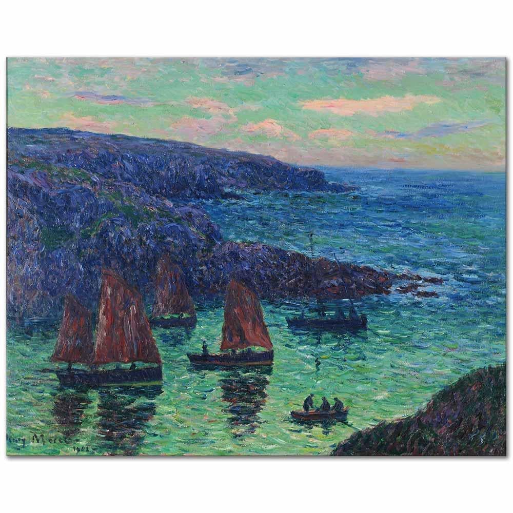 Henry Moret Douëlan'da Akşam Kanvas Tablo