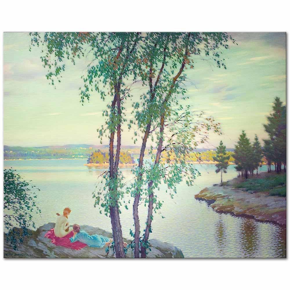Edward Dufner Akşam Şarkısı Kanvas Tablo