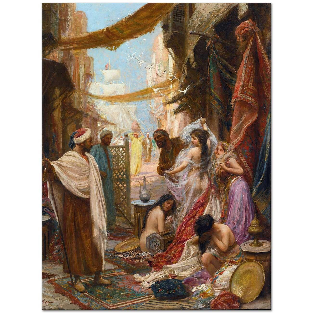 Fabio Fabbi Köle Pazarı Kanvas Tablo