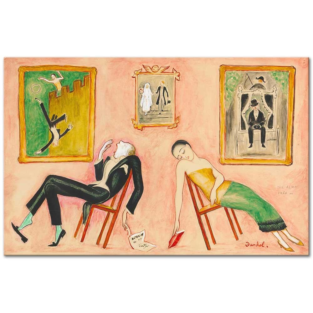 Nils Dardel Aile Cenneti Kanvas Tablo