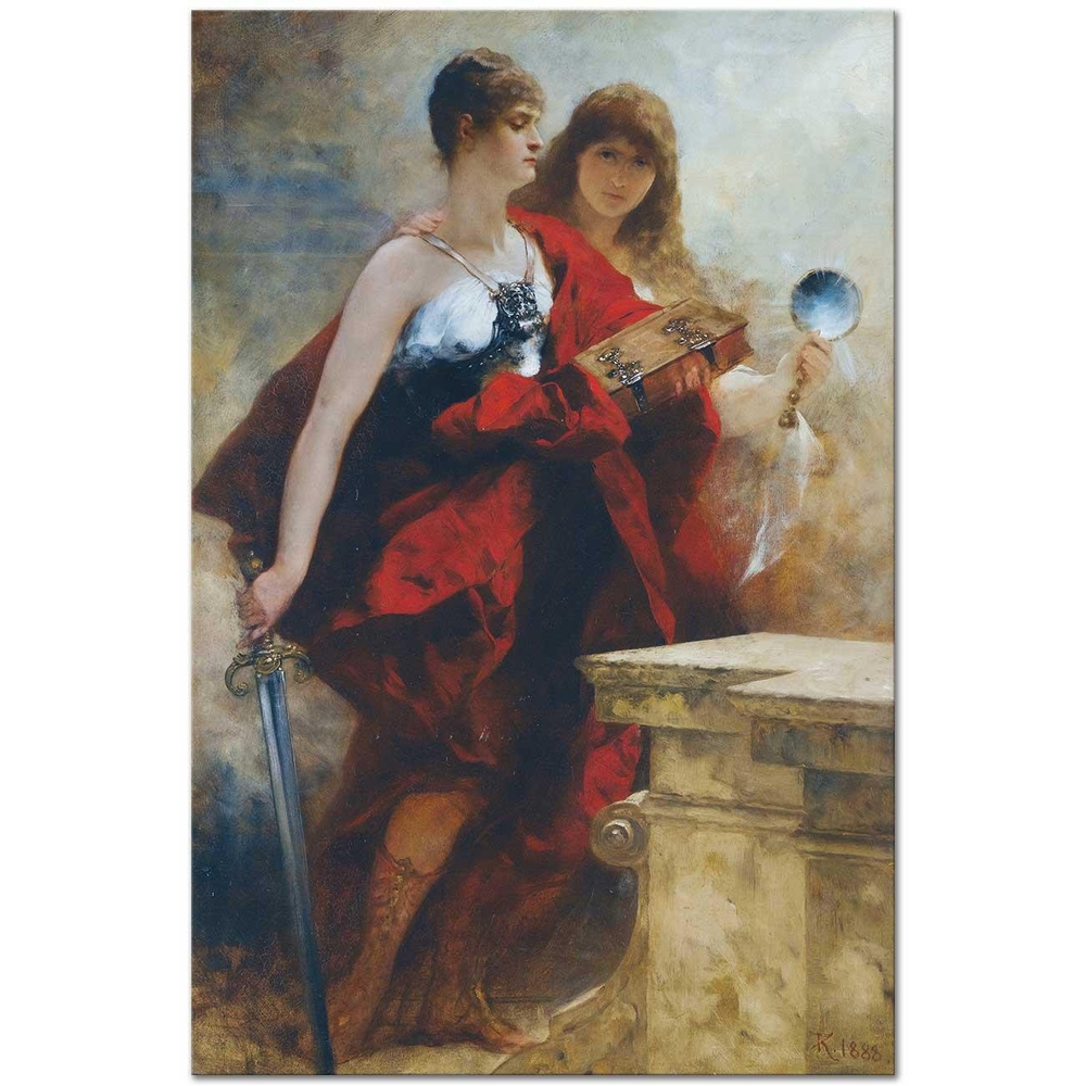 Ferdinand Keller Kaiser Wilhelm I'in Yüceltilişi İçin Etüd Kanvas Tablo