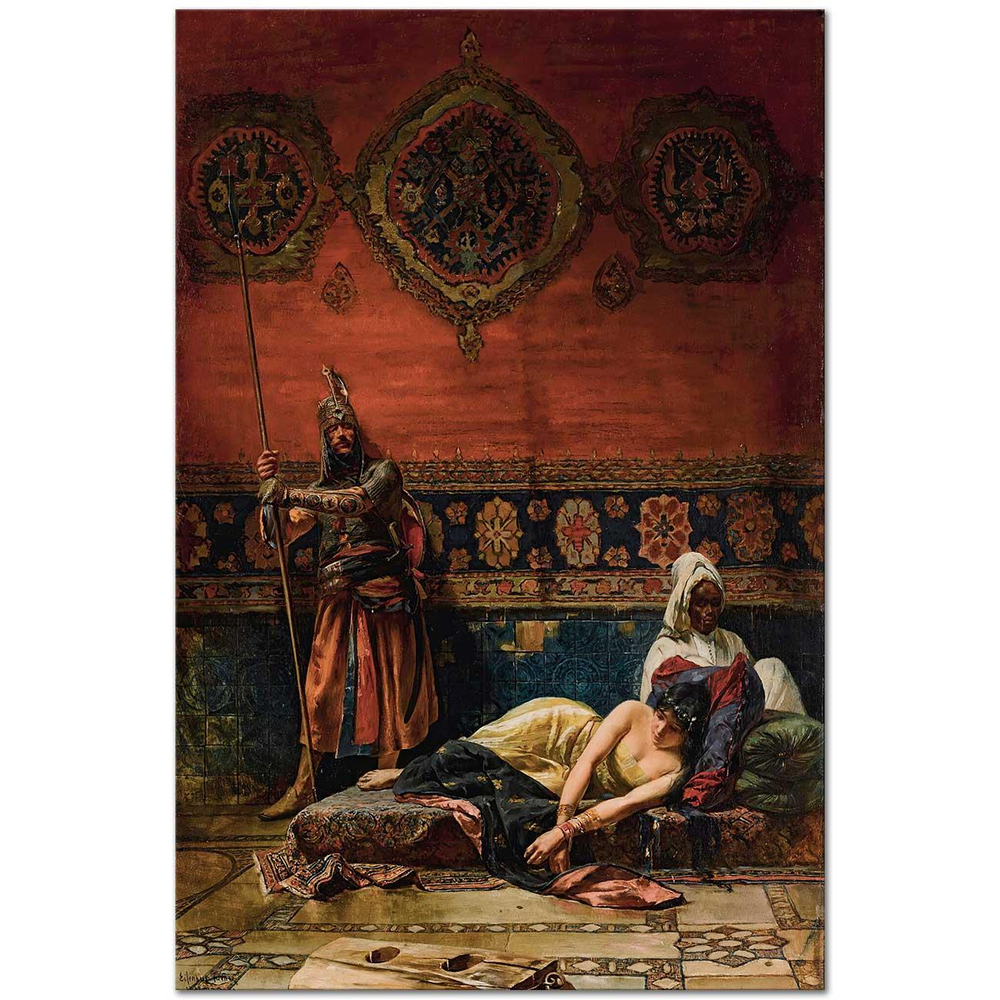 Ferencz Franz Eisenhut Haremde Kanvas Tablo