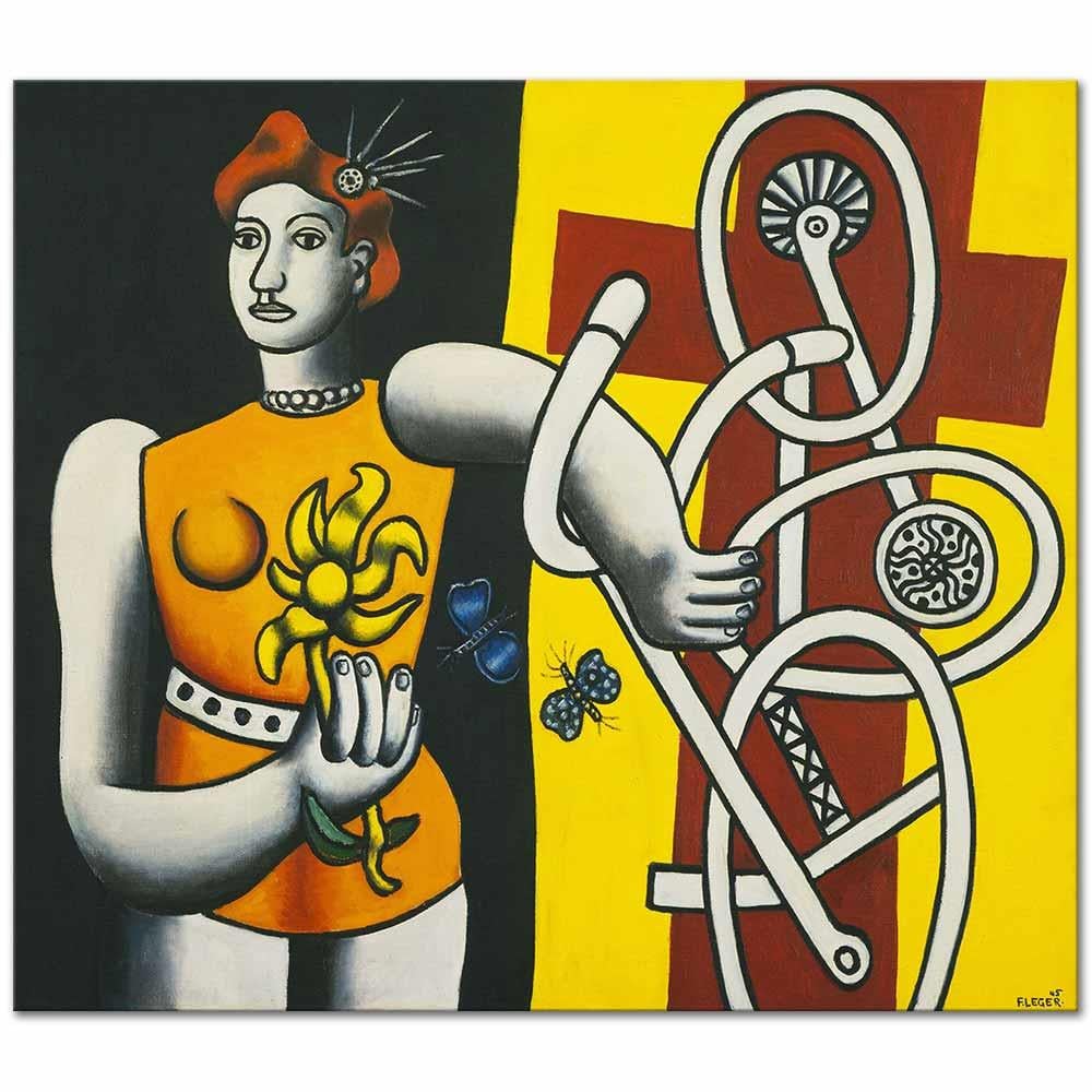Fernand Leger Büyük Julie Kanvas Tablo