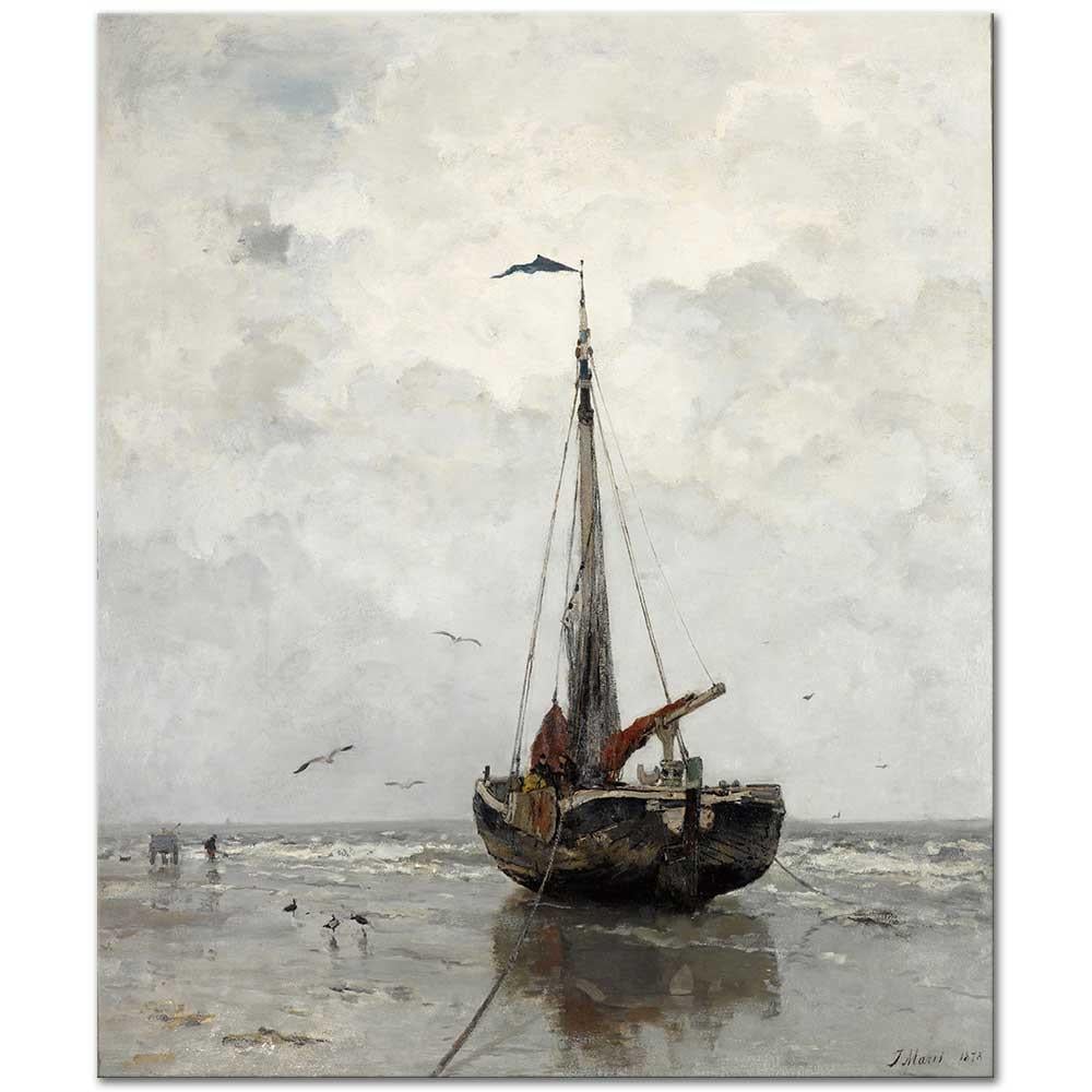 Jacob Maris Balıkçı Teknesi Kanvas Tablo