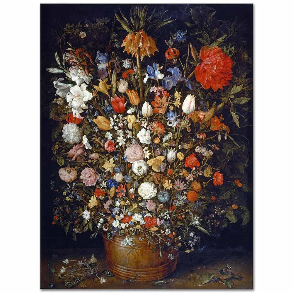 Jan Brueghel the Elder Çiçek Demeti Kanvas Tablo