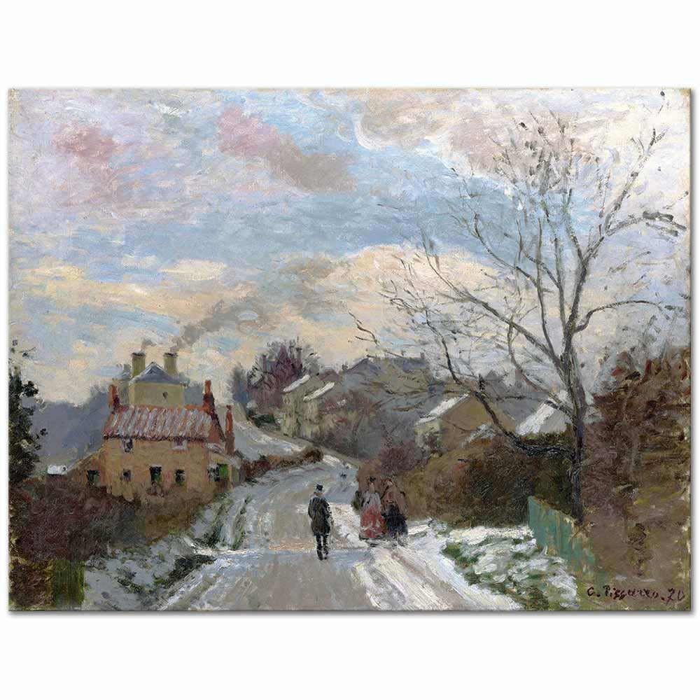 Camille Pissarro Fox Tepesi, Yukarı Norwood Kanvas Tablo