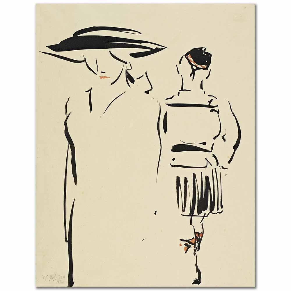 Francis Cadell Ayrılık Kanvas Tablo