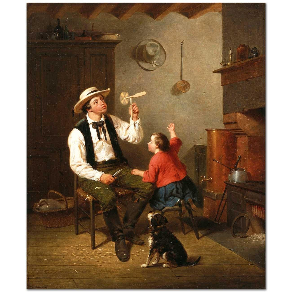 Francis William Edmonds Rüzgar Gülü Kanvas Tablo