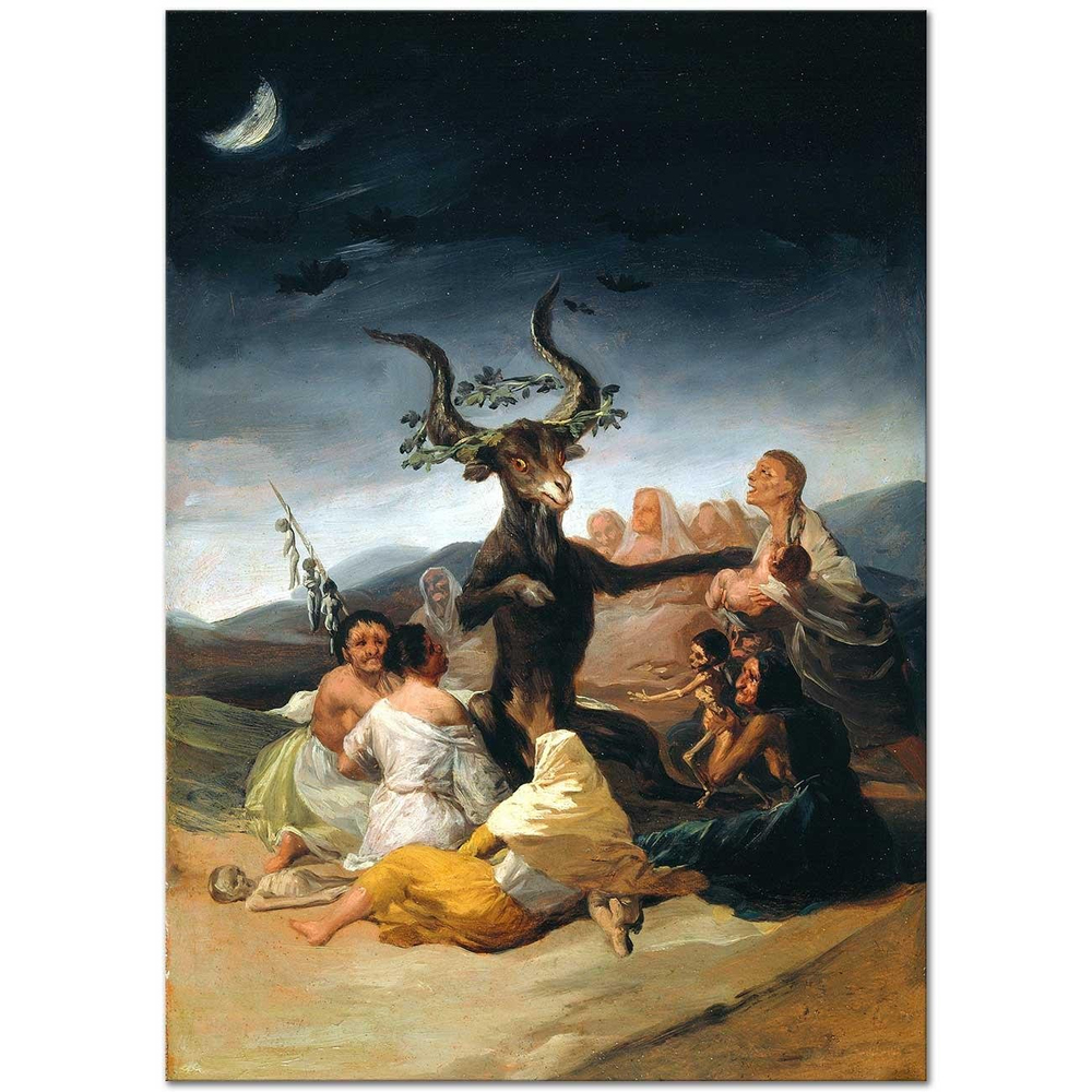 Francisco de Goya Cadıların Şabat Günü Kanvas Tablo